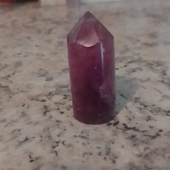 Watermelon Fluorite cylinder point mini - Picture 3 of 3